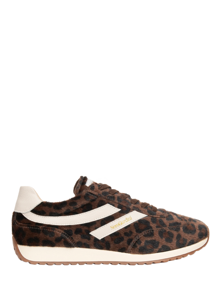 NeroGiardini Erve Suede Lace Up Trainers, Brown/Multi, Brown/Multi
