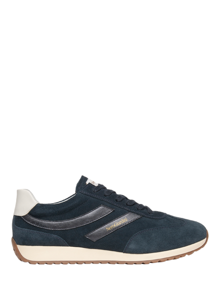 NeroGiardini Erve Suede Lace Up Trainers, Navy
