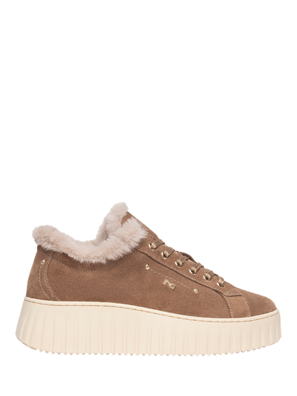 NeroGiardini Madone Suede Chunky Trainers, Chestnut, Chestnut