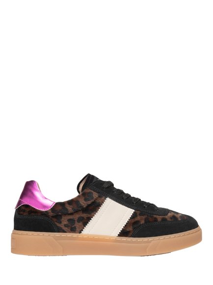 NeroGiardini Mompeo Suede Lace Up Trainers, Black