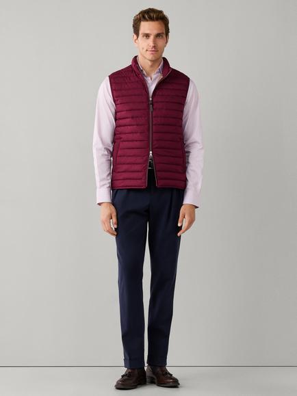 Hackett London Ultra Lightweight Gilet - view 2, Oxblood Red