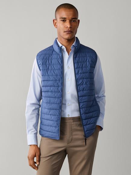 Hackett London Ultra Lightweight Gilet, Airforce Blue