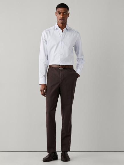 Hackett London Classic Fit Graph Check Cotton Shirt, Light Blue - view 2, Light Blue