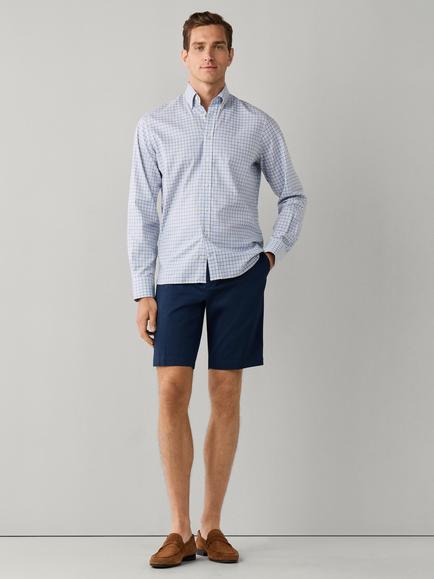 Hackett London Cotton Tailored Fit Three Colour Gingham Shirt - view 2, Spring Green