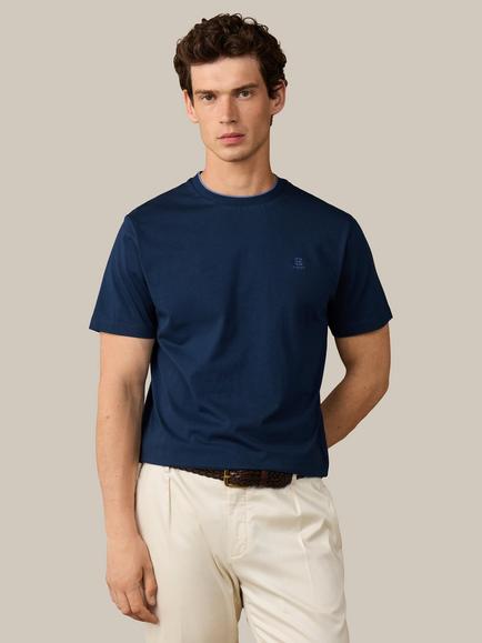 Hackett London Heritage Cotton Classic Fit H Logo T-Shirt, Old Navy