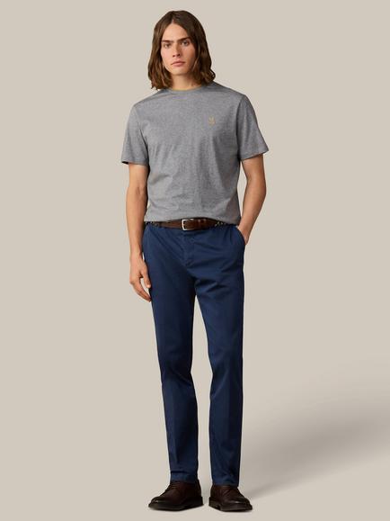 Hackett London Heritage Cotton Classic Fit H Logo T-Shirt - view 2, Ash Grey