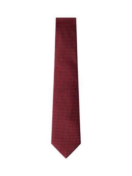 Hackett London Mini Dot Silk Tie, Oxblood Red