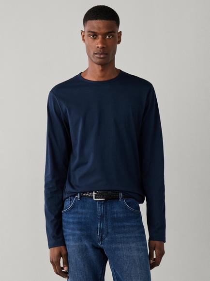 Hackett London Crew Neck Long Sleeve Cotton T-Shirt, Old Navy, Old Navy
