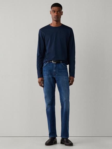 Hackett London Crew Neck Long Sleeve Cotton T-Shirt, Old Navy - view 2, Old Navy