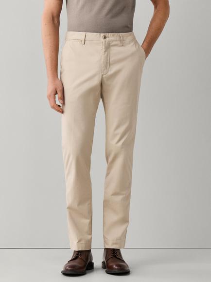 Hackett London Slim Fit Kensington Textured Cotton Blend Chinos, Natural Beige