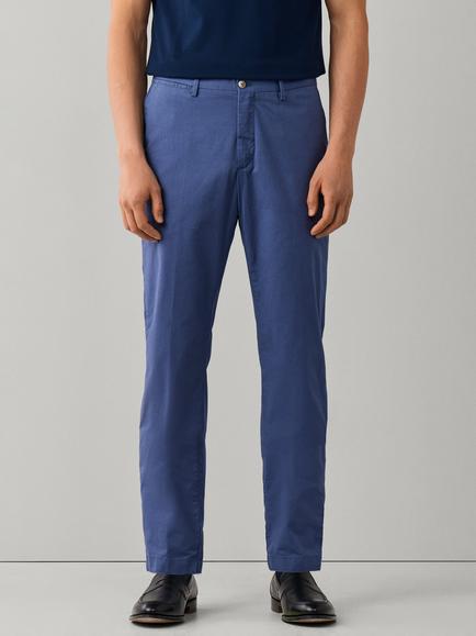 Hackett London Slim Fit Kensington Textured Cotton Blend Chinos, Airforce Blue