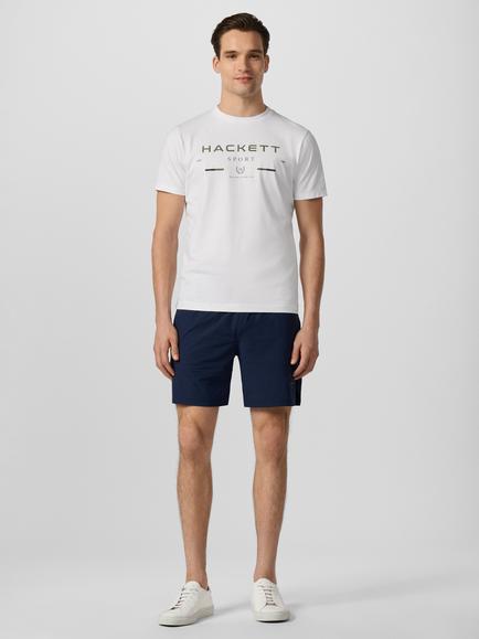Hackett London Sport Cotton Classic Fit Legacy Graphic T-Shirt - view 2, Optic White