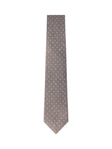 Hackett London Silk Twill Mayfair Dot Tie, Olive Green, Olive Green