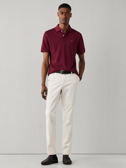 Hackett London Slim Fit Cotton Piqué Polo Shirt - view 2, Oxblood Red