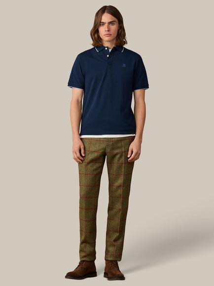 Hackett London Heritage Cotton Classic Fit Short Sleeve Tipped Polo Top - view 2, Old Navy