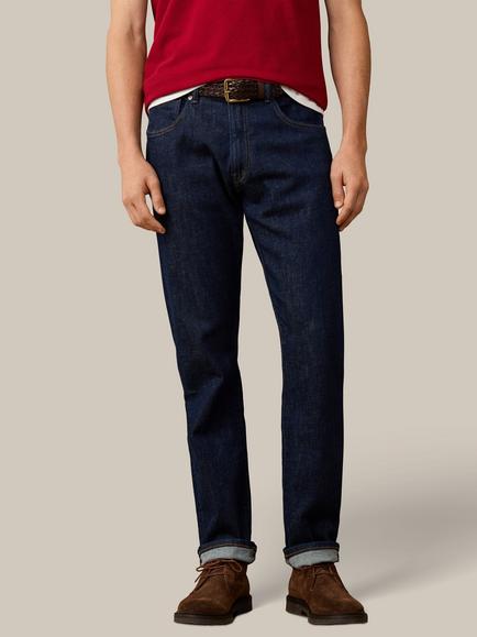 Hackett London Heritage Classic Fit Rinse Wash Jeans, Denim, Denim