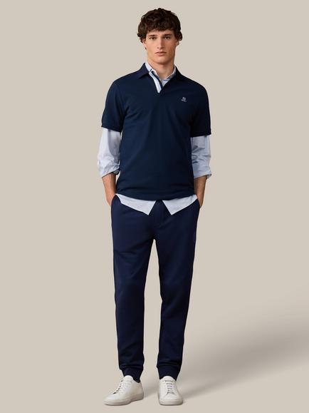 Hackett London Heritage Cotton Classic Fit Short Sleeve Tape Polo Top, Old Navy - view 2, Old Navy