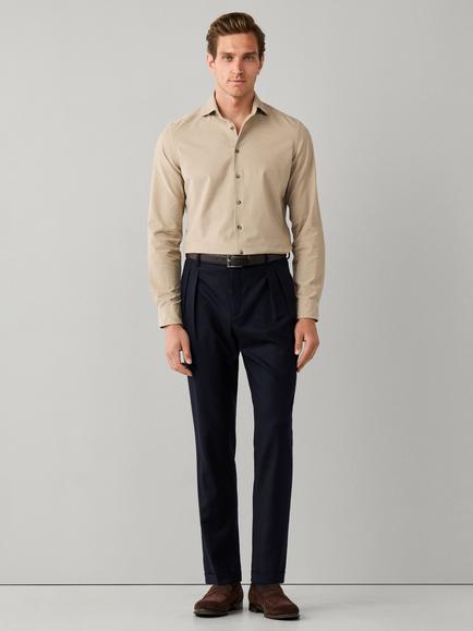 Hackett London Eton Double Pleat Wool Blend Trousers - view 2, Old Navy