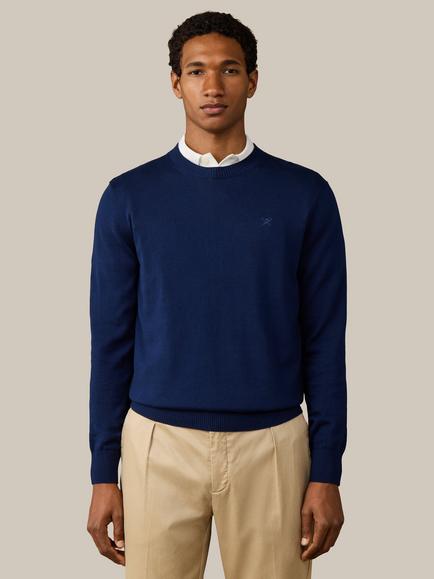 Hackett London Heritage Crew Neck Cotton Jumper, Old Navy