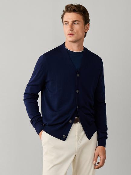 Hackett London Merino Wool Cardigan, Old Navy