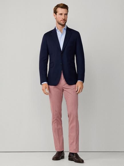 Hackett London 130s Wool Hopsack Blazer, Navy - view 2, Navy