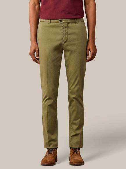Hackett London Heritage Stretch Cotton Slim Fit Kensington Chinos, Olive Green