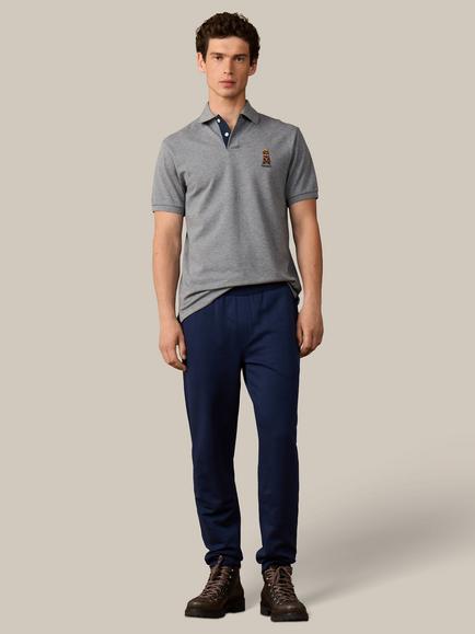 Hackett London Heritage Cotton Classic Fit Short Sleeve Harry Polo Top - view 2, Ash Grey