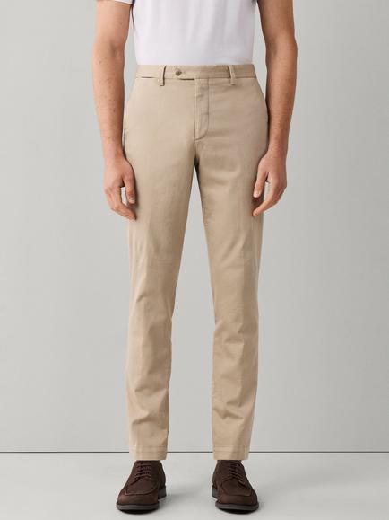 Hackett London Slim Fit Kensington Comfort Stretch Trousers, Natural Beige