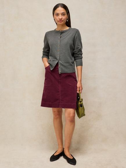 White Stuff Tia Corduroy Skirt, Dk Plum, Dk Plum