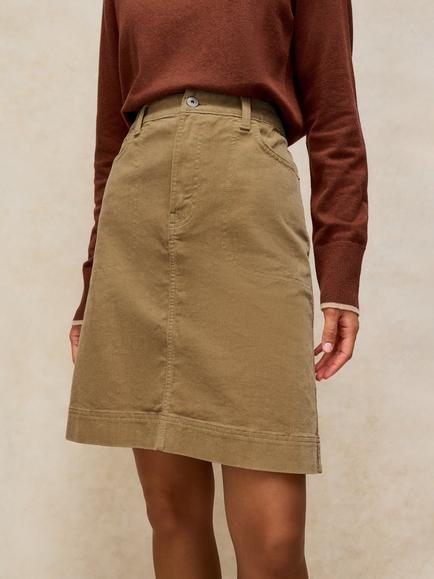 White Stuff Tia Corduroy Skirt, Lgt Green, Lgt Green