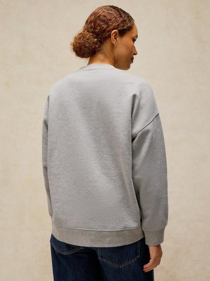 White Stuff Cleo Cotton Dog Graphic Sweatshirt, Grey Marl - view 2, Grey Marl