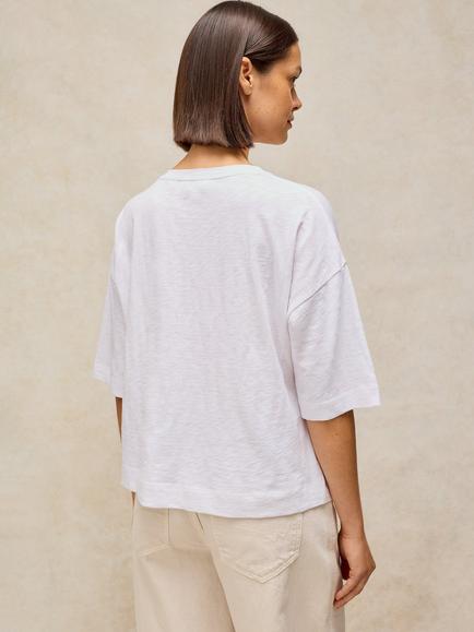 White Stuff Katya Cotton Graphic Boxy Fit T-Shirt, White - view 2, White