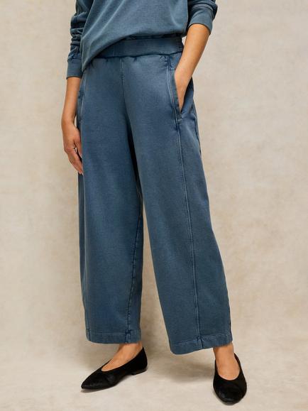 White Stuff Ashley Cotton Joggers, Dk Blue, Dk Blue