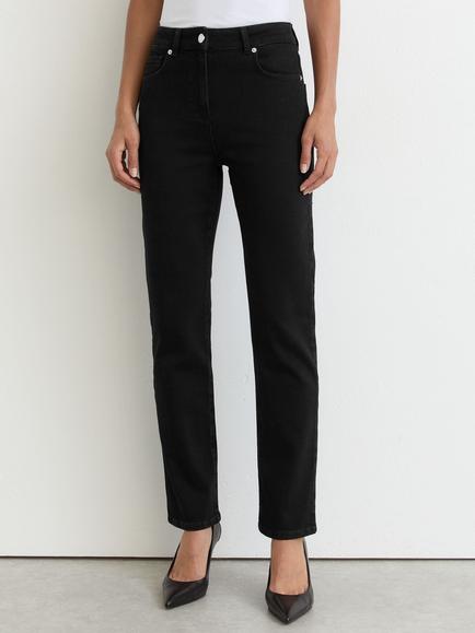 Reiss Petite Isabel Slim Fit Jeans, Black, Black