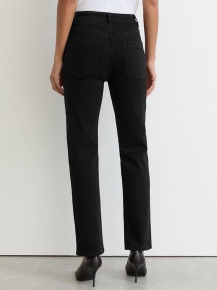 Reiss Petite Isabel Slim Fit Jeans, Black - view 2, Black