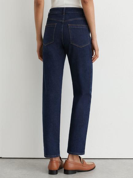 Reiss Isabel Slim Fit Jeans, Dark Blue - view 2, Dark Blue
