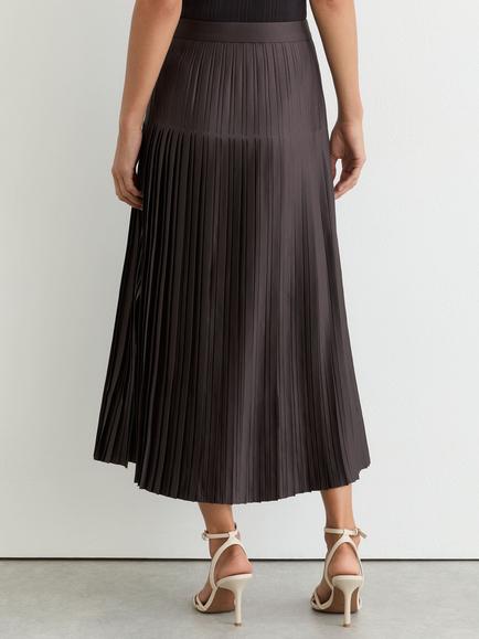 Reiss Savannah Pleated Midi Skirt, Mauve - view 2, Mauve