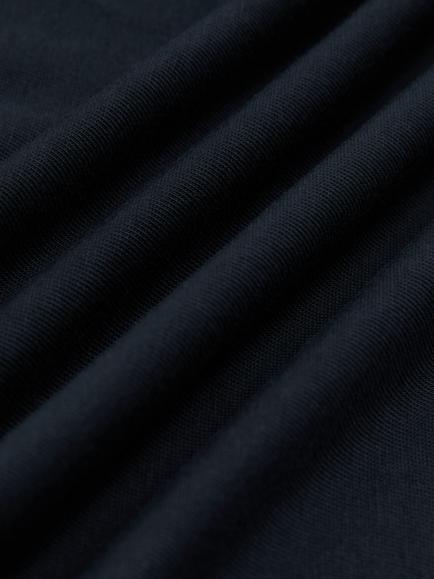 Reiss Sia Asymmetric Neck Cotton T-Shirt, Navy - view 2, Navy