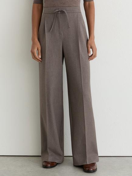 Reiss Petite Elowen Tailored Wide Leg Trousers, Neutral, Neutral
