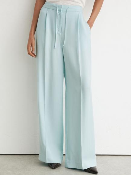 Reiss Petite Esther Tailored Trousers, Aqua Blue, Aqua Blue