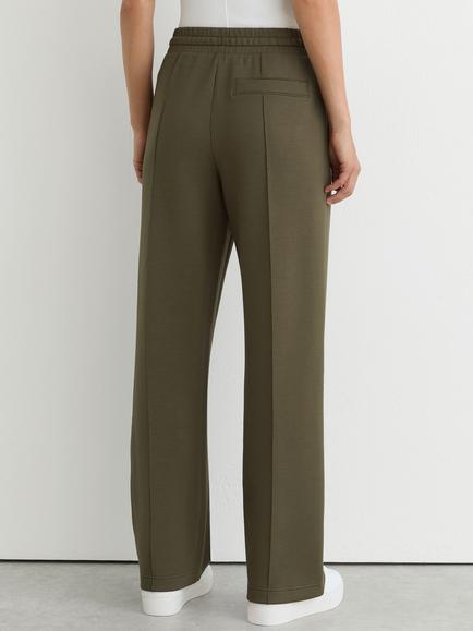 Reiss Jemma Seam Detail Trousers, Khaki Green - view 2, Khaki Green