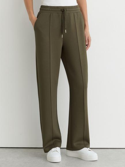 Reiss Petite Jemma Seam Detail Trousers, Khaki Green, Khaki Green