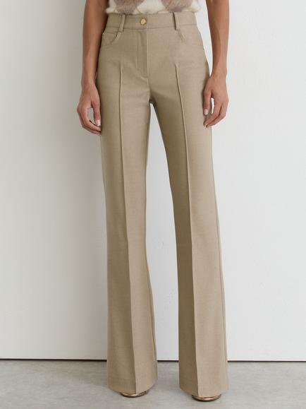 Reiss Sofia Pleat Trousers, Neutral, Neutral