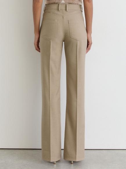Reiss Sofia Pleat Trousers, Neutral - view 2, Neutral