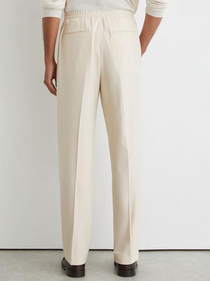 Reiss Arden Trousers - view 2, Ecru