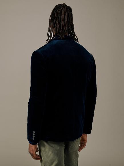 Aubin Welton Washed Blazer - view 2, Navy
