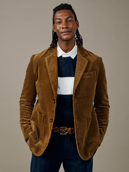 Aubin Welton Washed Blazer, Tan