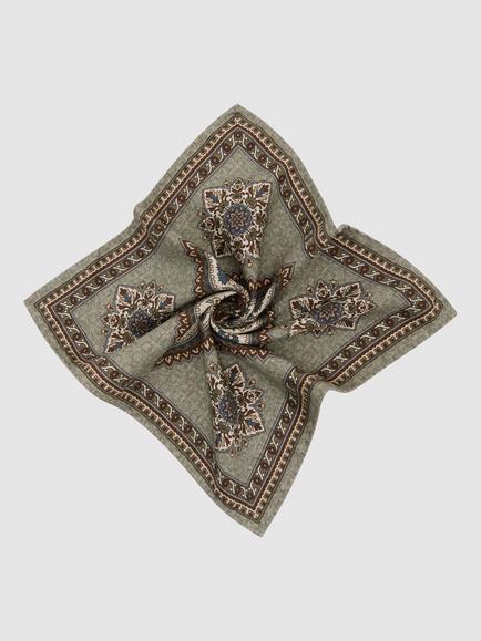 Reiss Giosia Silk Pocket Square - view 2, Sage Green