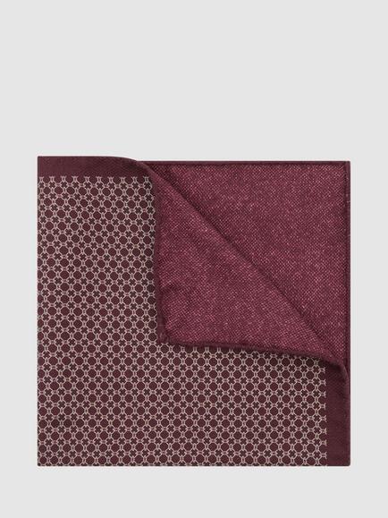 Reiss Gennaro Silk Pocket Square, Burgundy