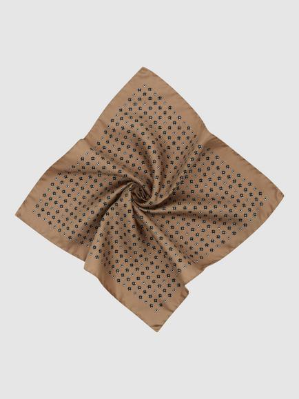 Reiss Sisto Silk Pocket Square, Golden Yellow - view 2, Golden Yellow